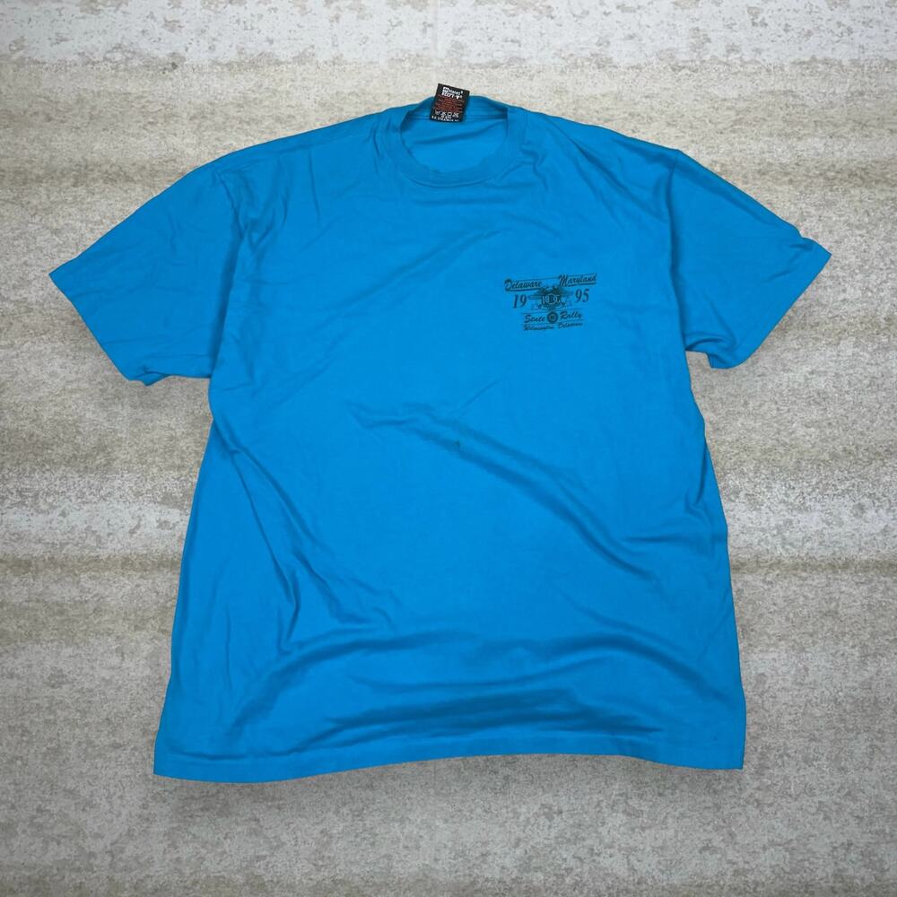 Vintage 90s Harley Davidson HOG Shirt Mens XL Delaware Cotton Made in USA
